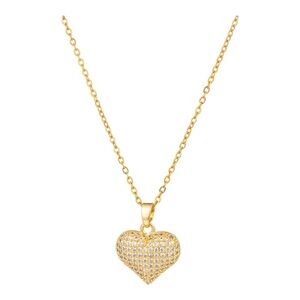 DIAMOND LOVE NECKLACE GOLD